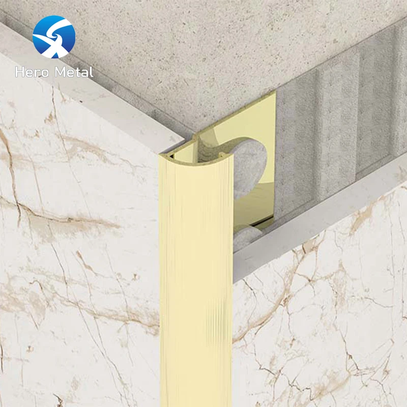 rose gold tile edging