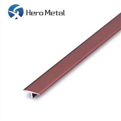 Sort rustfrit stål flisebeklædning T-form