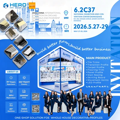 Invitation til DOMOTEX Asia/CHINAFLOOR Shanghai 2026: Mød HERO Tile Trim At S...
