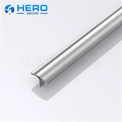 T-formet flisebånd i rustfrit stål